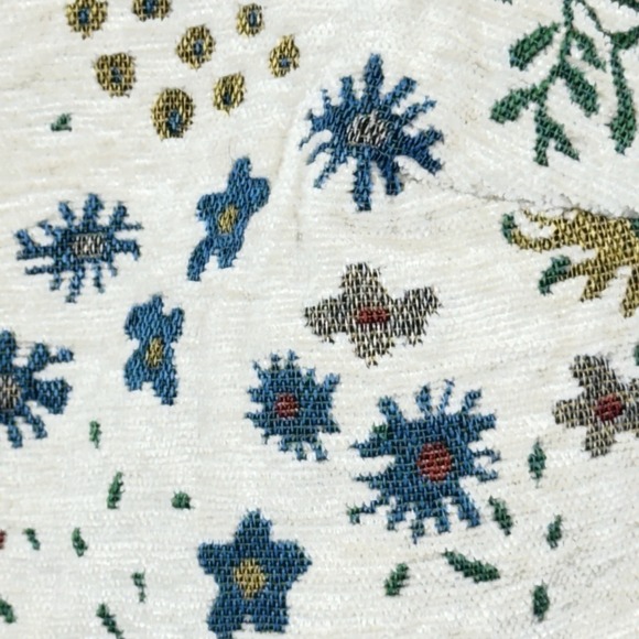 Boho Embroidered Floral Vest Tie Front Cottagecore Festival Hippie XS/S - Picture 2 of 9